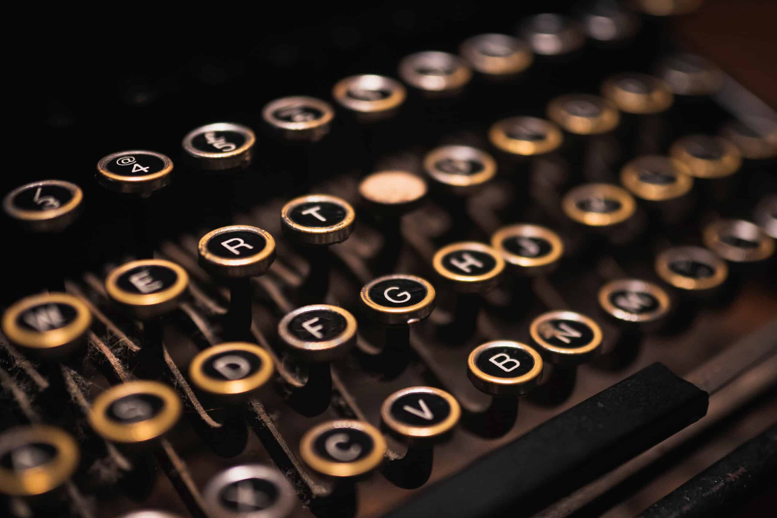 Le vecchie macchine da scrivere più costose